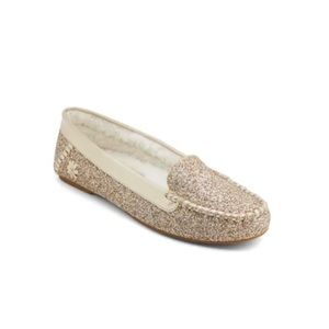 Jack Rogers Millie Glitter Moccasin Sherpa Lined